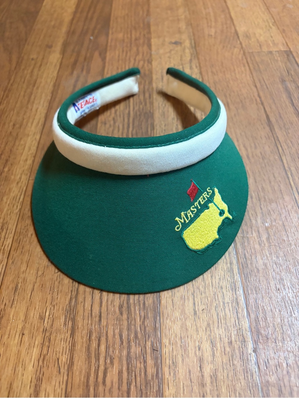 Masters Green and White Visor